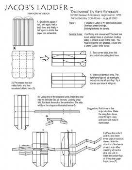 Лестница оригами якоба схема часть 1