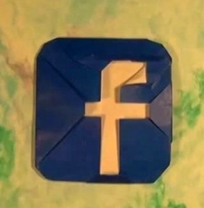 Facebook logo схема складывания