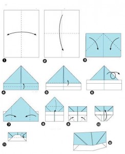 Схема складывания шляпа оригами видео