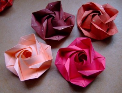 rose origami