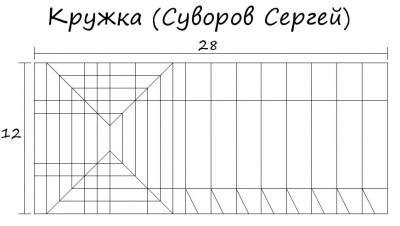 Паттерн сборки кружки оригами