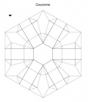 Паттерн сборки оригами корона