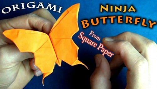 Мастер-класс origami Flapping Butterfly от Jeremy Shafer