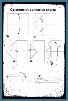 Видео оригами из бумаги Самолеты схема